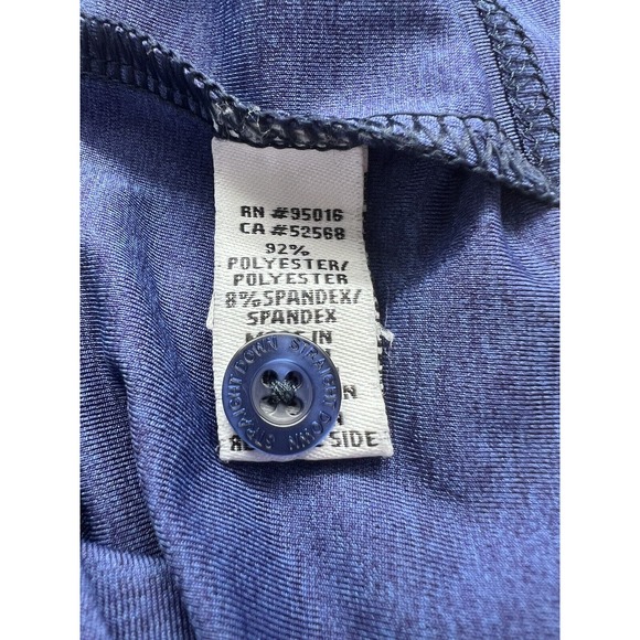 Straight Down Blue Golf Polo Shirt‎ Men's Size L Stretch Performance Wicking - Picture 7 of 7